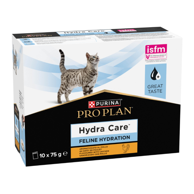 Purina Pro Plan Hydra Care Feline Chicken Вологий додатковий корм зі смаком курки для дорослих котів для збільшення споживання води 75г 10шт
