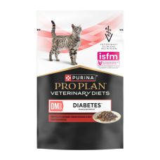 Purina Pro Plan Veterinary diets DM ST/OX Diabetes Managment Дієтичний вологий корм з яловичиною для дорослих котів з цукровим діабетом 85г 10шт