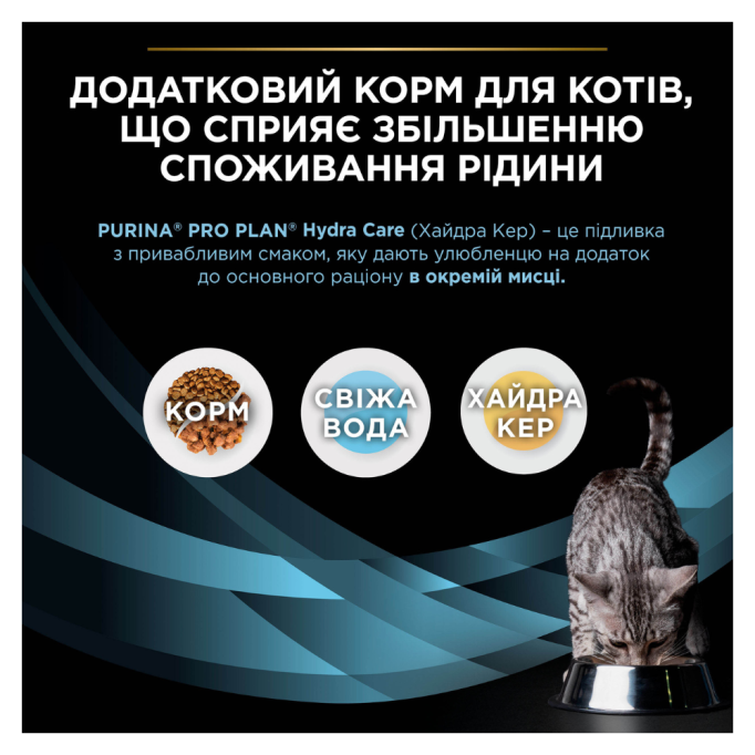 Purina Pro Plan Hydra Care Feline Salmon Вологий додатковий корм зі смаком лосося для дорослих котів для збільшення споживання води 75г 10шт