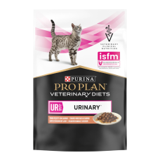 Purina Pro Plan Veterinary Diets UR Urinary Дієтичний вологий корм з лососем для дорослих котів при сечокам'яній хворобі 85г 10шт