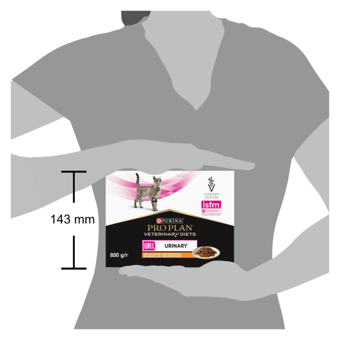 Purina Pro Plan Veterinary Diets UR Urinary Дієтичний вологий корм з куркою для дорослих котів при сечокам'яній хворобі 85г 10шт