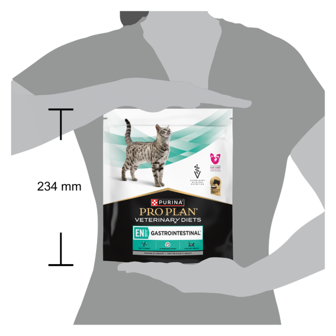 Purina Pro Plan Veterinary Diets EN Gastrointestinal Дієтичний сухий корм для дорослих котів та кошенят при порушеннях роботи ШКТ 400г