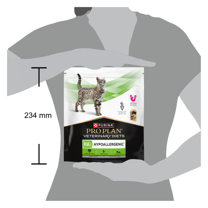 Purina Pro Plan Veterinary Diets HA Hypoallergenic Дієтичний сухий корм для дорослих котів та кошенят при харчовій алергії 325г