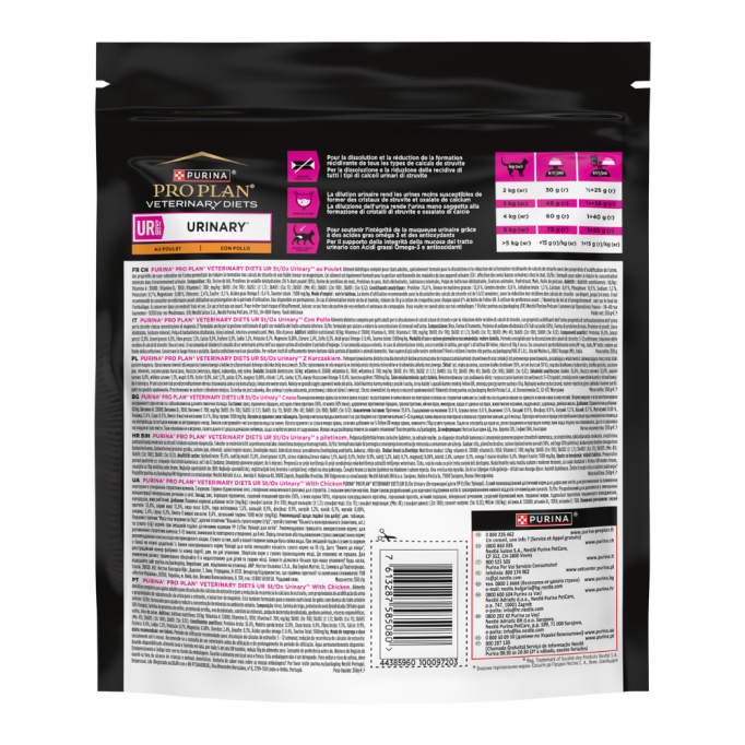 Purina Pro Plan Veterinary Diets UR Urinary Дієтичний сухий корм для дорослих котів з куркою для лікування сечовивідних шляхів 350г