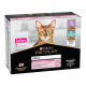 Purina Pro Plan Delicate Digestion Набір вологого корму для дорослих котів із чутливим травленням (індичка та океанічна риба) 85г 10шт