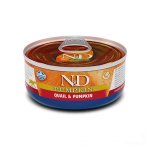 Farmina N&D Grain Free Pumpkin Quail Adult консерви для кішок з гарбузом та перепілкою 70 г