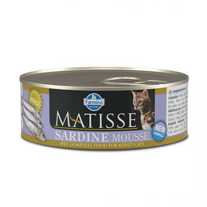 Farmina Matisse Cat Mousse Sardine  консерва для котів з сардинами, паштет 85 г