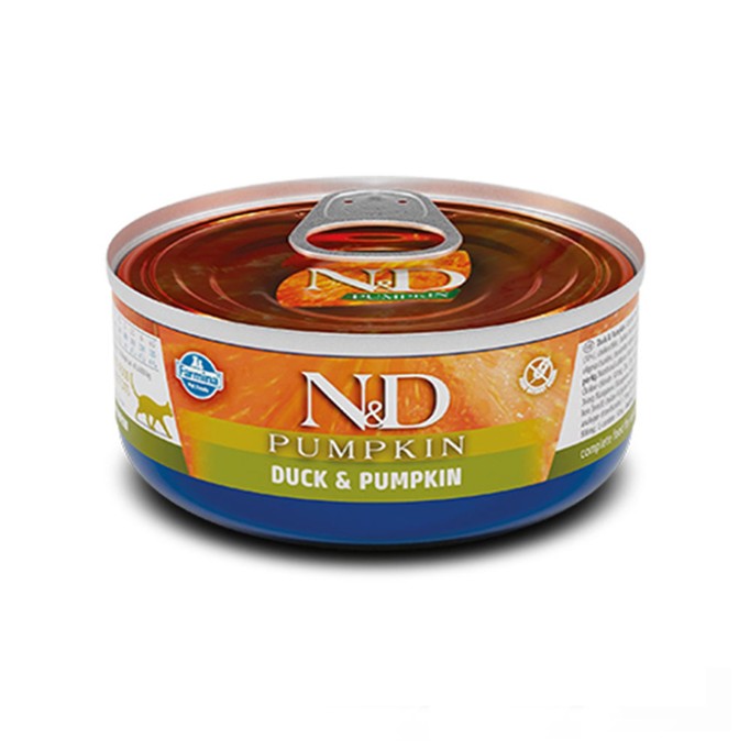 Farmina N&D Grain Free Pumpkin Duck Adult консерви для кішок з гарбузом та качкою 70 г