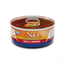 Farmina N&D Grain Free Pumpkin Quail Adult консерви для кішок з гарбузом та перепілкою 70 г