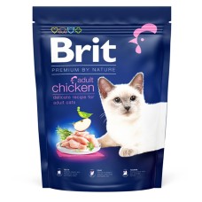 Brit Premium by Nature Cat Adult Chicken Сухий корм з куркою для дорослих котів 800г