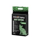 AnimAll Tofu Green tea Соєвий наповнювач для котів "Зелений чай" 6 л