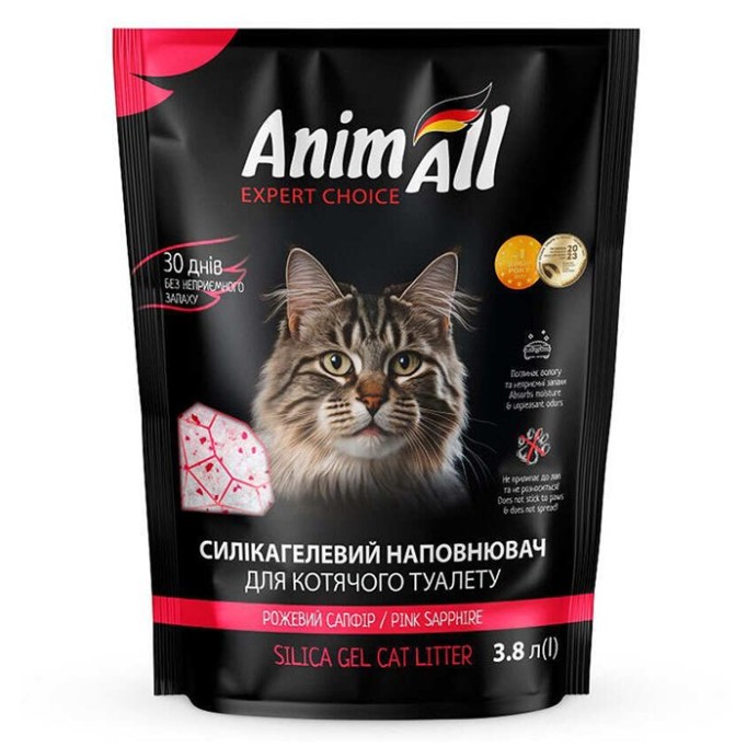 AnimAll Pink Petal Силікагелевий наповнювач "Рожевий сапфір" 3,8 л
