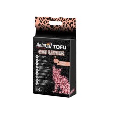 AnimAll Tofu Peach Соєвий наповнювач для котів з ароматом персика 6 л
