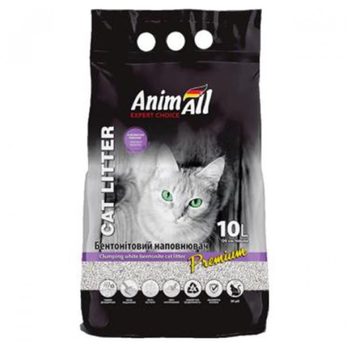 AnimAll Cat litter Premium Lavender Наповнювач бентонітовий з ароматом лаванди 5 л