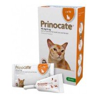 Prinocate (Принокат) краплі на холку від бліх, кліщів та гельмінтів для котів вагою до 4 кг Упак.(3 піпетки)