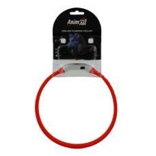 AnimAll Нашийник LED-М з підзарядкою USB, 55 см Червоний