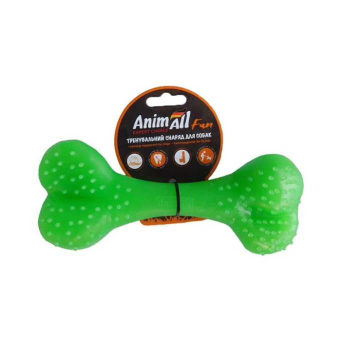 AnimAll Fun - Іграшка кістка для собак 25 см Помаранчевий