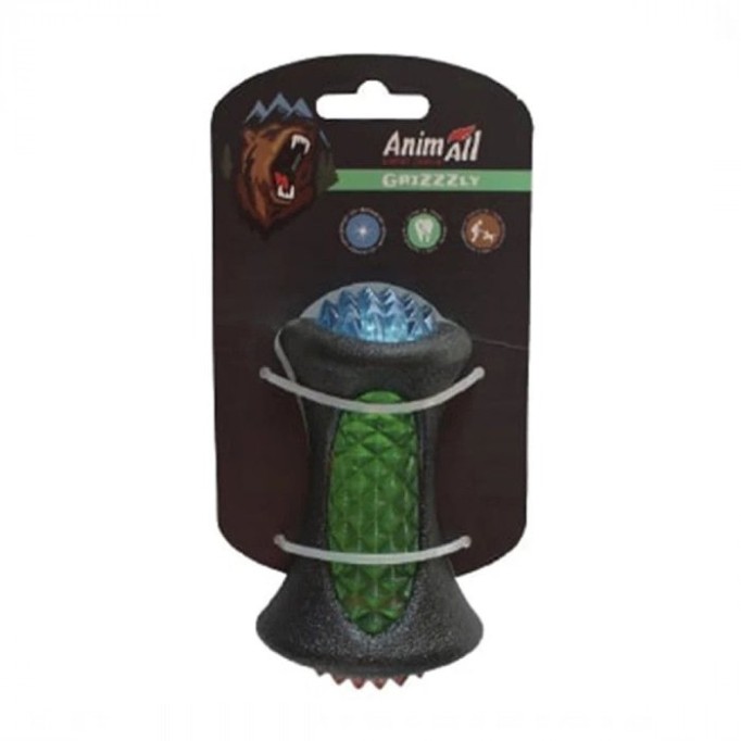 AnimAll GrizZzly - Іграшка сяюча LED-кістка для собак 12,5х7,7х7,1 см