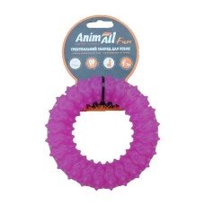 AnimAll Fun - Іграшка кільце з шипами для собак 12 см Фіолетовий