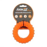 AnimAll Fun - Іграшка кільце з шипами для собак 9 см Фіолетовий