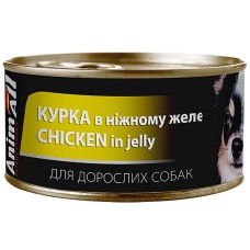 AnimAll Chicken in Jelly for Adult Dog Консервований корм з куркою для дорослих собак 85 г