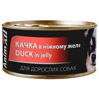 AnimAll Duck in Jelly for Adult Dog Консервований корм з качкою для дорослих собак 85 г