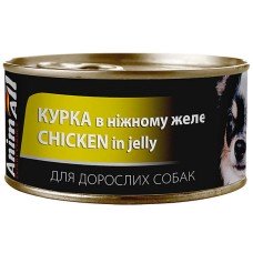 AnimAll Chicken in Jelly for Adult Dog Консервований корм з куркою для дорослих собак 85 г