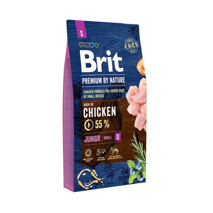Brit Premium Junior S Сухий корм для цуценят і молодих собак малих порід 3кг