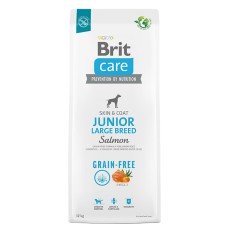 Brit Care Dog Grain-free Junior Large Breed Сухий беззерновий корм з лососем для цуценят великих порід 12 кг