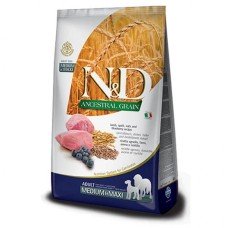 Farmina N&D Low Grain Dog Lamb&Blueberry Adult Medium&Maxi низькозерновий корм для собак середніх та великих порід з ягням 12 кг