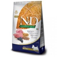 Farmina N&D Low Grain Dog Lamb&Blueberry Adult Mini низькозерновий сухий корм з ягням та чорницею для собак дрібних порід 800 г