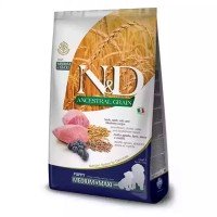 Farmina N&D Low Grain Lamb&Blueberry Puppy Medium&Maxi низькозерновий сухий корм з ягням та чорницею для цуценят середніх та великих порід 2.5 кг