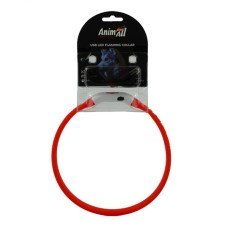 AnimAll Нашийник LED-S з підзарядкою USB, 40 см Червоний