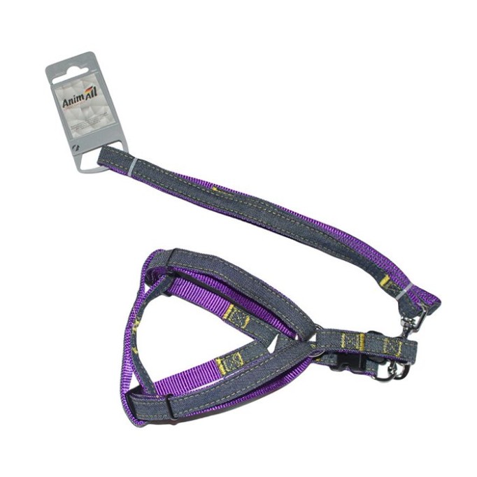 AnimAll HJ-LН215 Комплект шлея з повідцем S Зелений