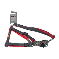 AnimAll HJ-LН215 Комплект шлея з повідцем M Червоний
