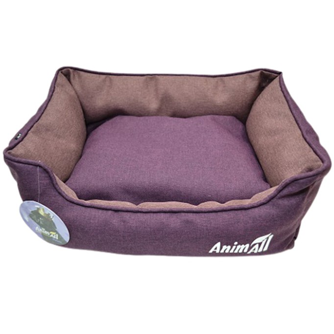 AnimAll Anna M Dark Violet Лежак для собак та котів, фіолетовий 55х43х15 см