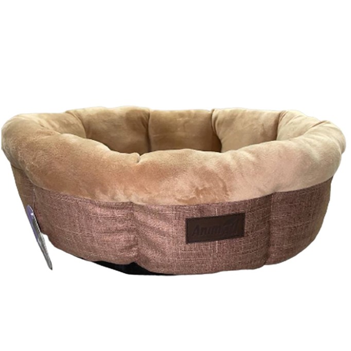 AnimAll Mary S Brown Лежак для собак та котів, коричневий 50x50x15 см