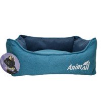 AnimAll Gama S Aqua Лежак для собак та котів, бірюзовий 45x35x16 см