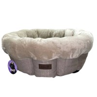 AnimAll Mary M Beige Лежак для собак та котів, бежевий 60х60х17 см