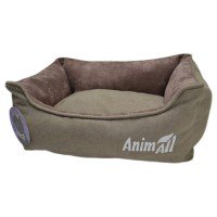AnimAll Nena S Velours Beige Лежак для собак та котів, бежева 45x35x16 см
