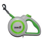 AnimAll Повідець-Рулетка М для котів та собак вагою до 25 кг, довжина 5 м Салатовий