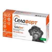 Селафорт для собак 5-10 кг 1 піпетка