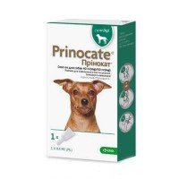 Prinocate (Принокат) краплі на холку від бліх, кліщів та гельмінтів для собак до 4 кг 1 піпетка