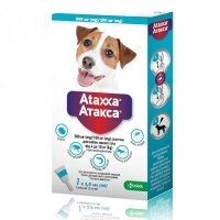 Ataxxa Spot-On краплі на холку від бліх та кліщів для собак вагою 4-10 кг 1 піпетка