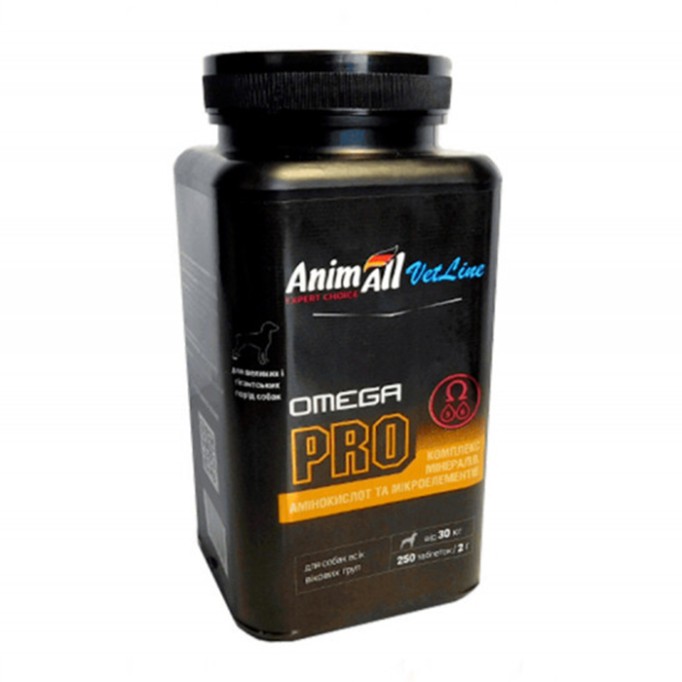 AnimAll VetLine Omega PRO для собак великих порід  250 шт