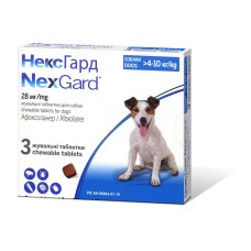 Br НексГард Жув.таблетки д/соб.  2-4 кг(S), 3 таб