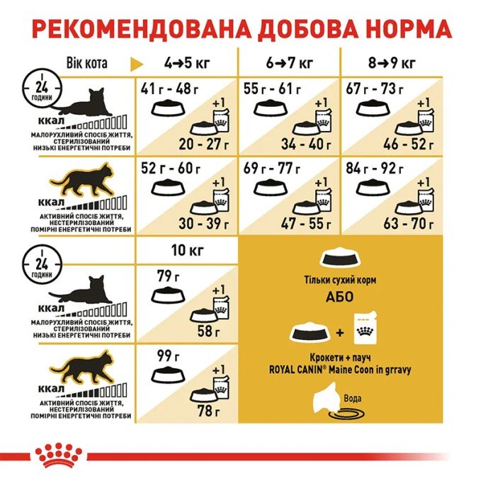 Royal Canin Maine Coon Adult Сухий корм для дорослих котів породи Мейн-Кун 10 кг