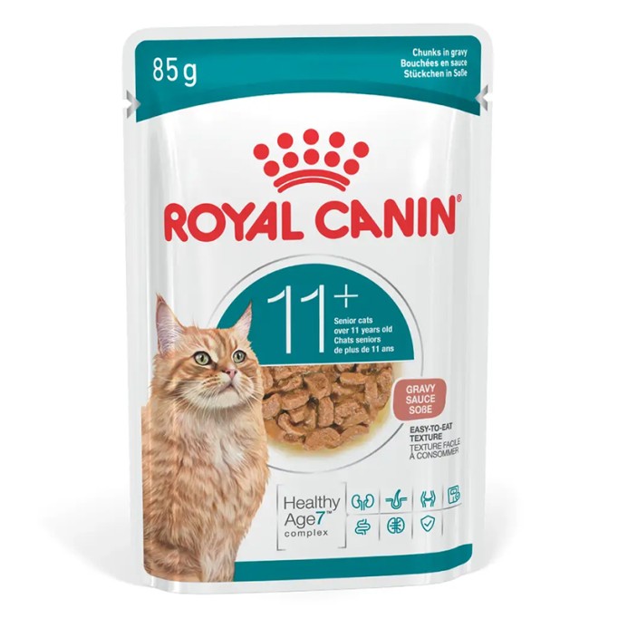 Royal Canin Ageing Gravi 11+ Вологий корм для літніх котів віком від 11 років (шматочки у соусі) 85 г 12 шт