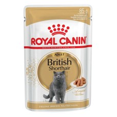 Royal Canin British Shorthair Adult Вологий корм для дорослих котів породи Британська короткошерста (шматочки у соусі) 85 г 12 шт