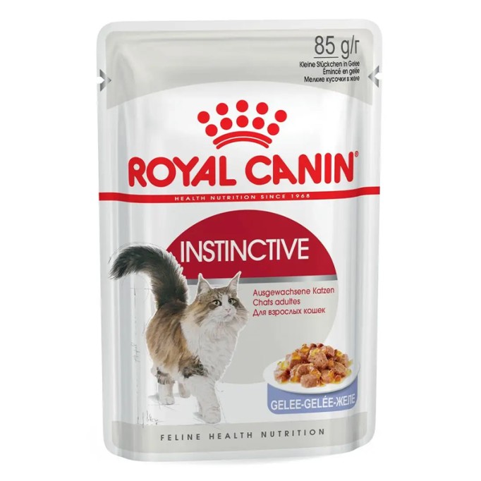 Royal Canin Instinctive Jelly Вологий корм для дорослих котів (шматочки в желе) 85 г 12 шт